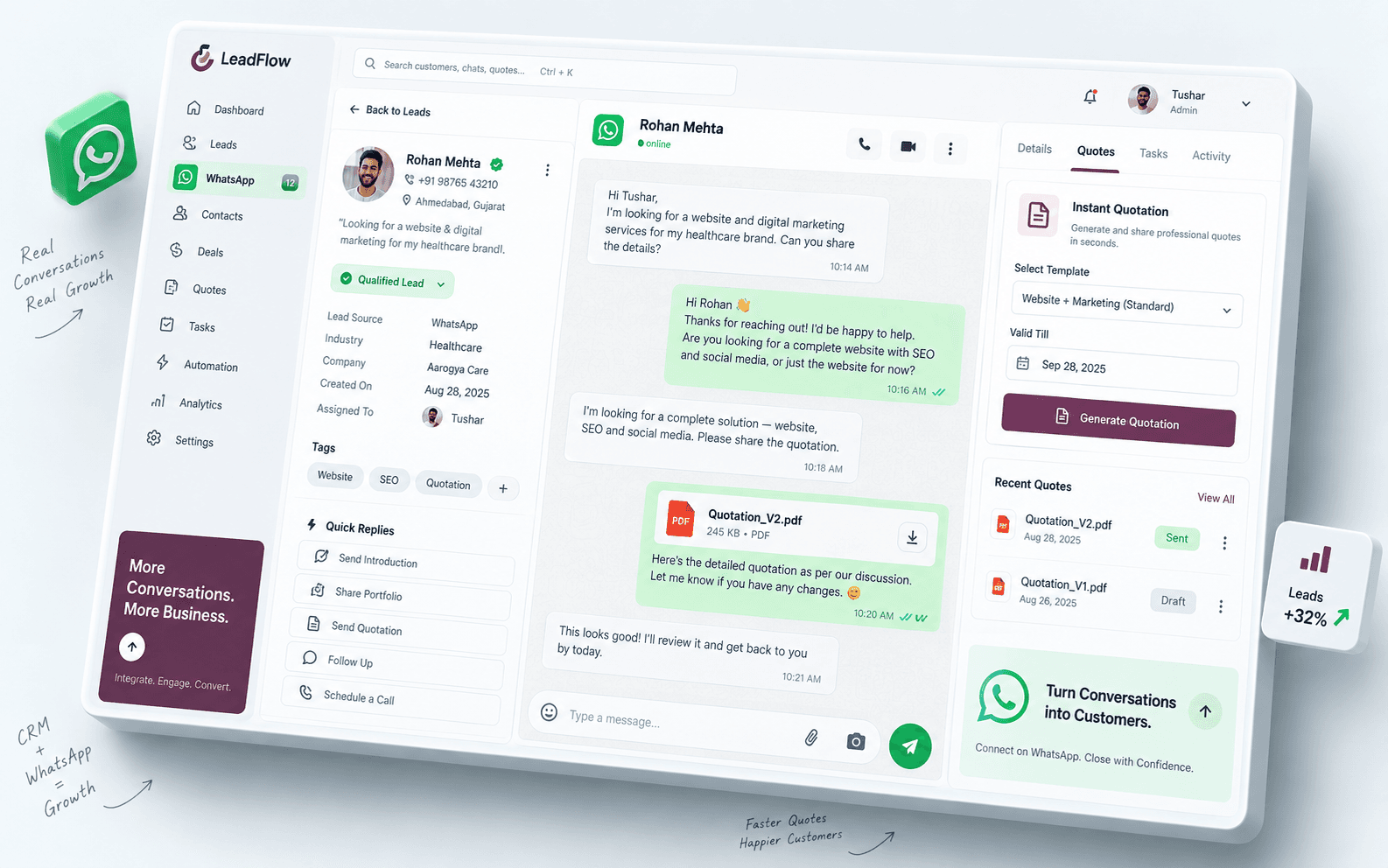 WhatsApp Integration preview
