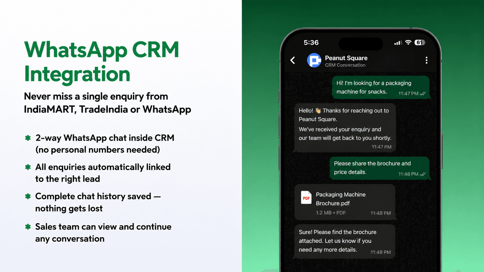 WhatsApp CRM Integration