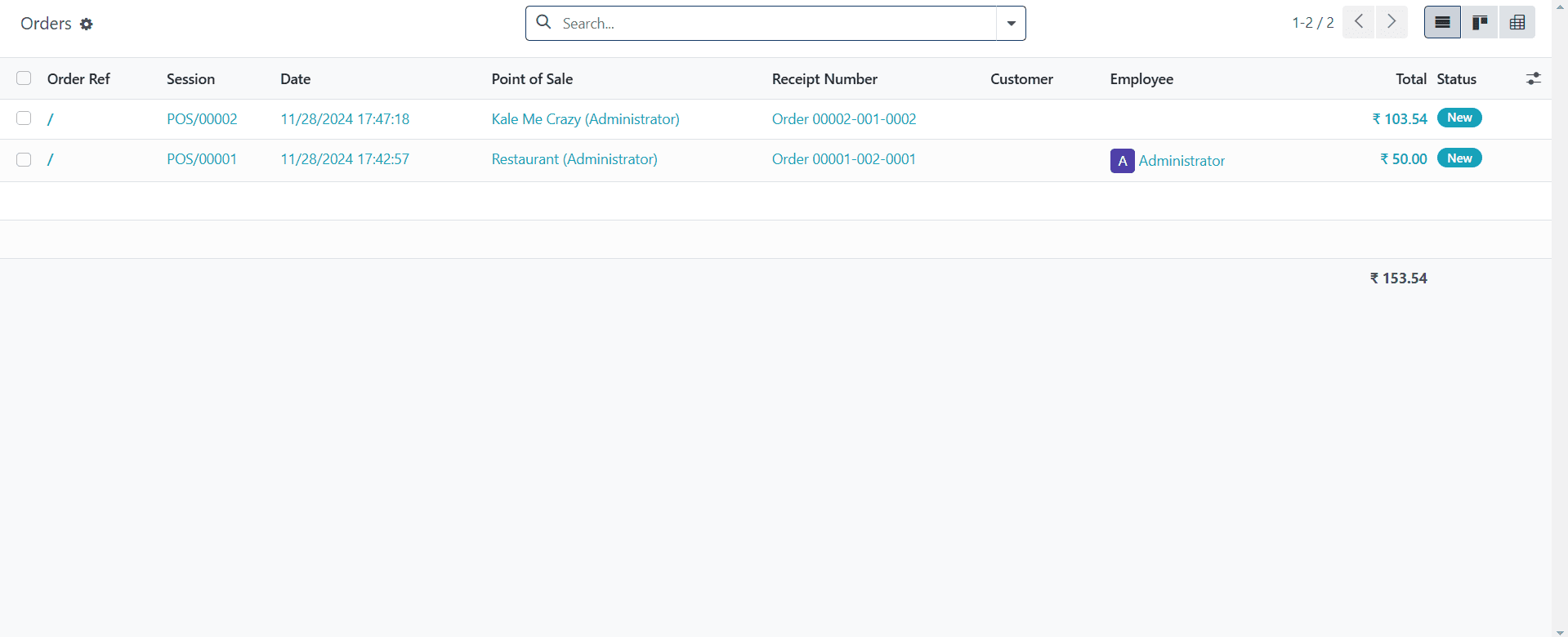 Quick Order Taking
