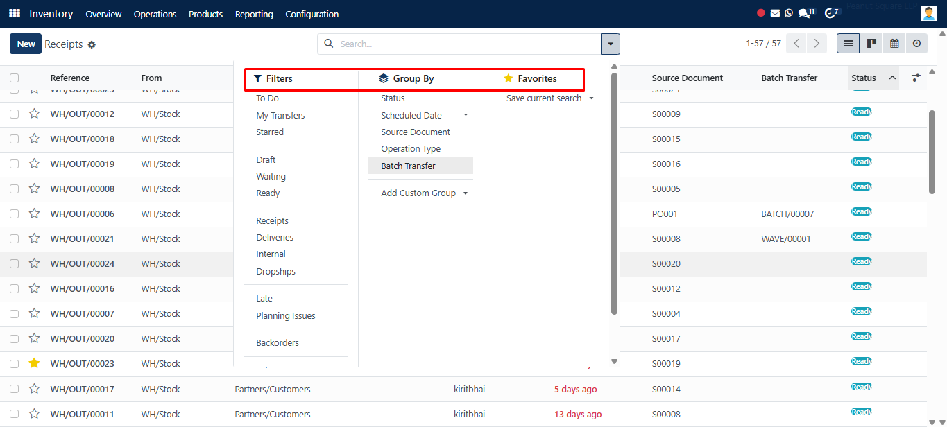Filters and Group By features