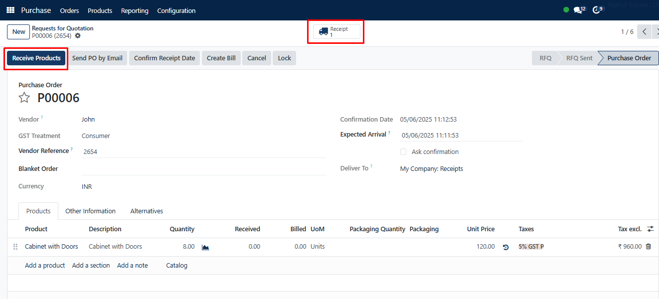 Confirm order