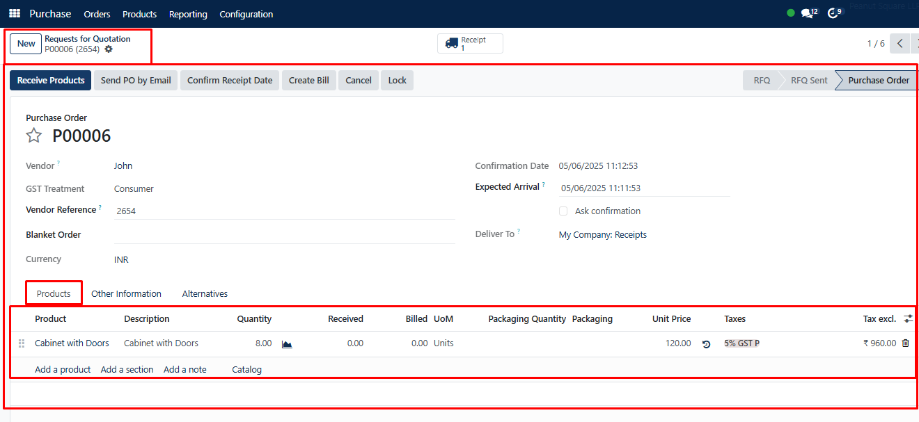 Request for Quotation
