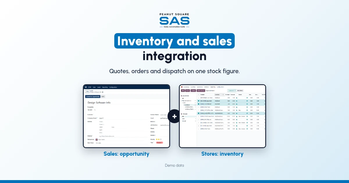 Connecting inventory to sales so quotes match stock