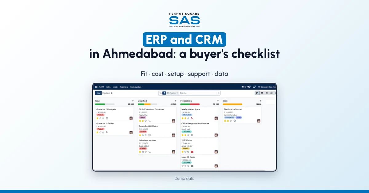 Choosing ERP and CRM Software in Ahmedabad: A Buyer's Checklist