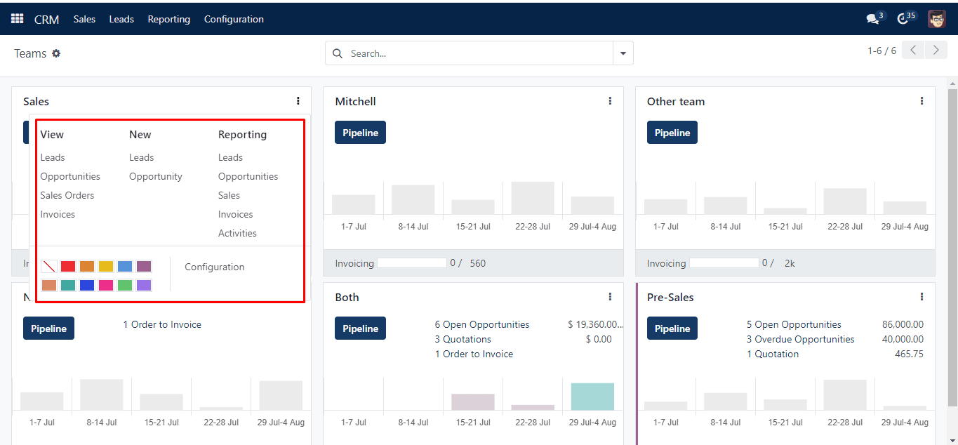 Sales Configuration