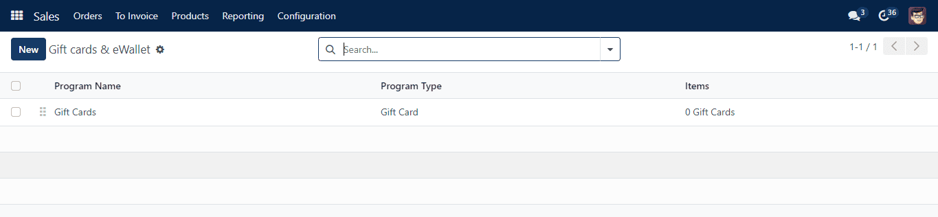 Create Giftcard