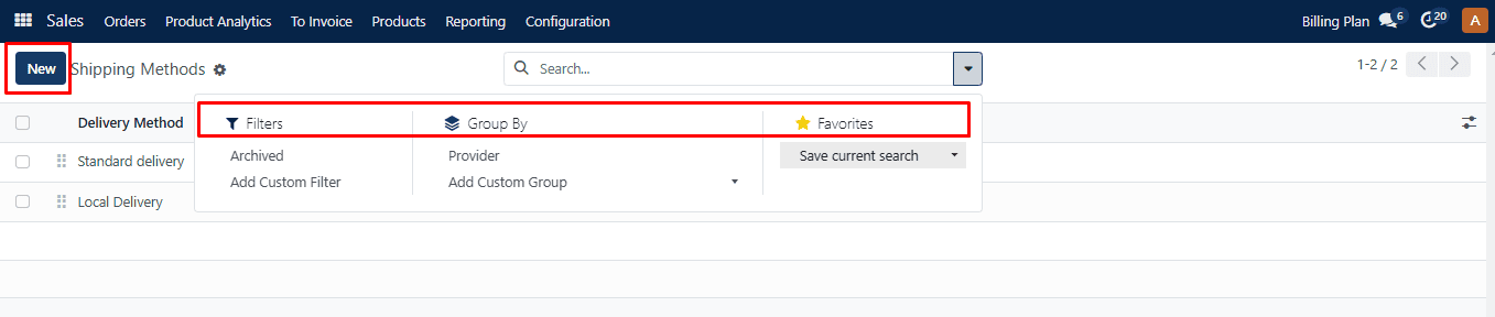 Shipping Method Module