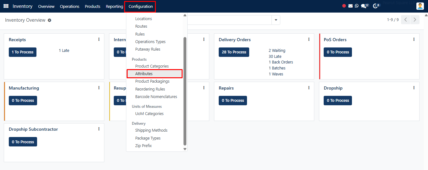 Configure Product Attributes
