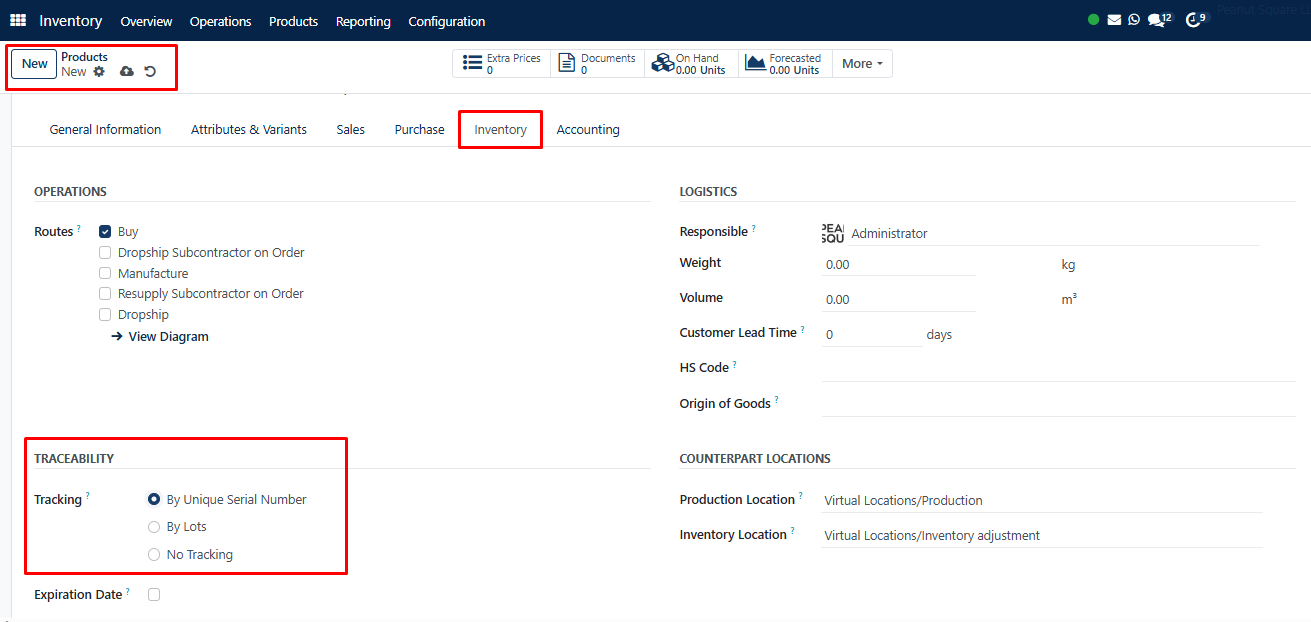 Traceability in Product Forms